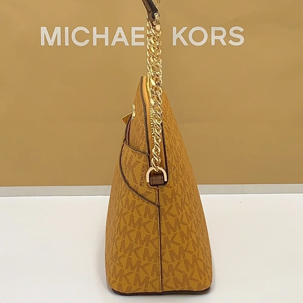 Michael Kors Medium Dome Xcross Xbody Bag Color: Marigold Multi
